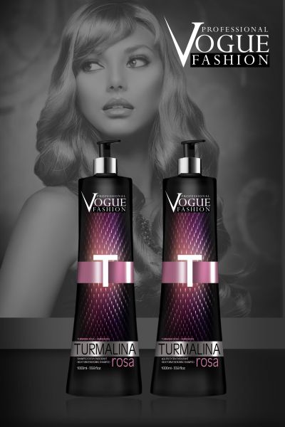 Escova de Turmalina Rosa Vogue